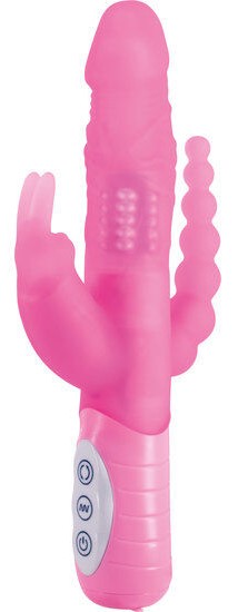 SEVEN CREATIONS - E RABBIT SLIMINE TRIPLE PLAY TRIPLE STIMULATION VIBRATOR PINK